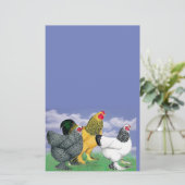 Drie Brahmas Briefpapier (Staand voorkant)
