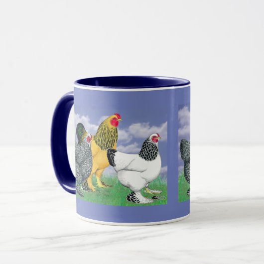 Drie Brahmas Mok (Voorkant links)