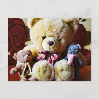 Drie briefkaart van Teddy Bears