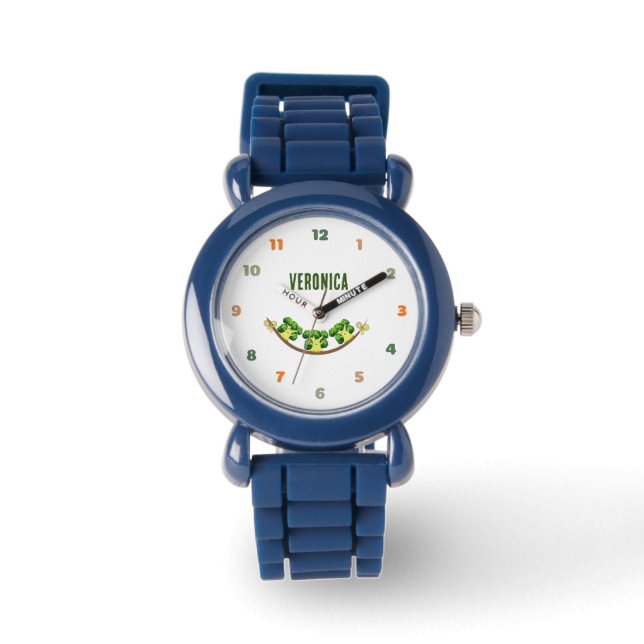 Drie broccoli horloge (Voorkant)