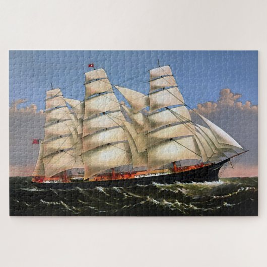 Drie Broers Clipperschip 1875 Legpuzzel (Horizontaal)