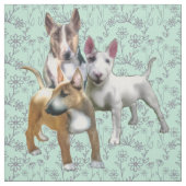 Drie bull Terriers Stof (Swatch)