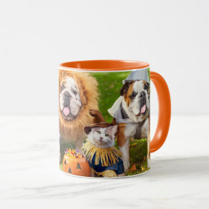 Drie Bulldogs in verkleedpartij Mok