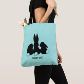 Drie Bunny Rabbits Canvas tas (Dichtbij)