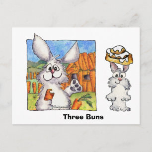 Drie Buns Briefkaart