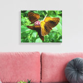 Drie Butterflies Canvas Afdruk (Insitu (Woonkamer))