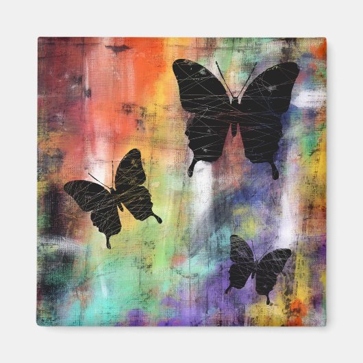 Drie Butterflies Magneet (Voorkant)