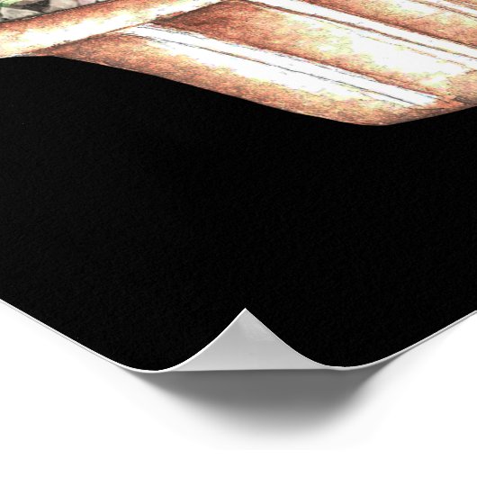 Drie cactus poster (Hoek)