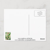 Drie Calla Lilies die botanisch acryl Briefkaart (Achterkant)