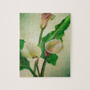 Drie Calla Lilies die botanisch acryl Legpuzzel
