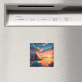 Drie camping scènes magneet (Insitu (Vaatwasser))