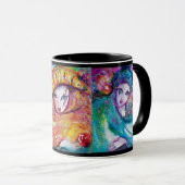 DRIE CARNIVAL MASKS Venetian Masquerade Mok (Voorkant rechts)