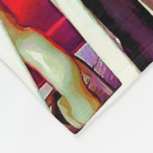 Drie Carrouselpaarden Fleece Deken (Hoek)