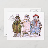 Drie charmerende Beren Briefkaart (Voorkant / Achterkant)