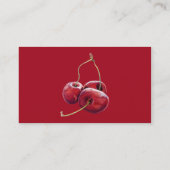 Drie Cherries-profielkaart Visitekaartje (Achterkant)