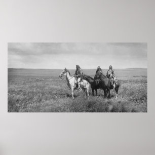 Drie Chiefs Piegan Blackfoot Indianen Poster