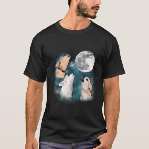 Drie Chihuahuas Howl bij Moon 3 Wolfs - Funny Wolv T-shirt