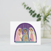 Drie Christelijke Bridesmaids Briefkaart (Staand voorkant)