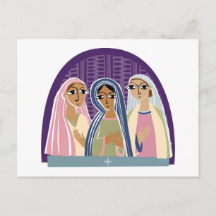 Drie Christelijke Bridesmaids Briefkaart