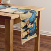 DRIE CHRISTMAS ANGELS IN BLAUW KORTE TAFELLOPER (Voorbeeld)