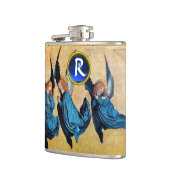 DRIE CHRISTMAS ANGELS IN BLUE GEM MONOGRAM HEUPFLES (Links)