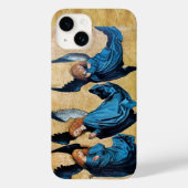 DRIE CHRISTMAS ANGELS IN BLUE PARCHCHCHMENT Case-Mate iPhone CASE (Achterkant)