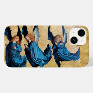 DRIE CHRISTMAS ANGELS IN BLUE PARCHCHCHMENT Case-Mate iPhone 14 HOESJE