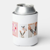 Drie collage foto | Dog Valentijns Gift Blikjeskoeler (Blikje Voorkant)