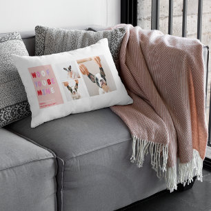 Drie collage foto Dog Valentijns Gift Kussen