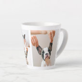 Drie collage foto | Dog Valentijns Gift Latte Mok (Rechterhoek)