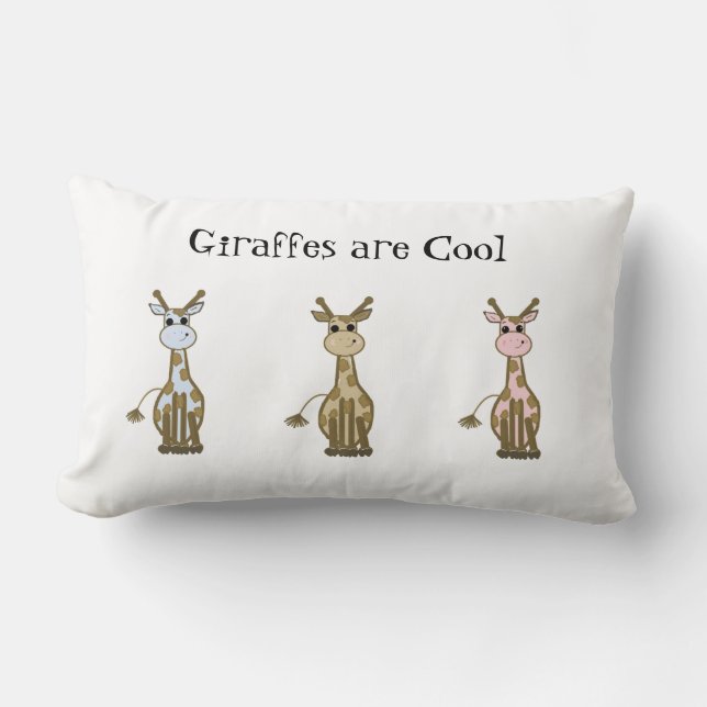 Drie Coole Giraffen Kussen (Voorkant)