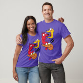 Drie Crazy Dogs cadeau grappig T-shirt (Unisex)