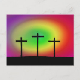 Drie Crosses gloed Briefkaart