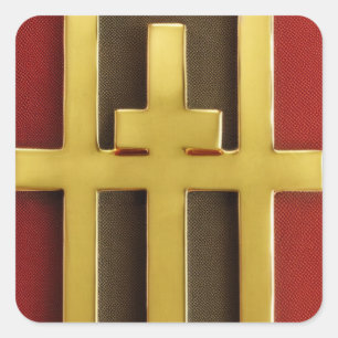 Drie Crosses Sticker