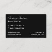 Drie cupcakes zwart wit pro visitekaartjes (Achterkant)