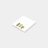 Drie Cute Cactus in Flower Pots Illustration Post-it® Notes (Schuin)