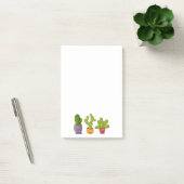 Drie Cute Cactus in Flower Pots Illustration Post-it® Notes (Kantoor)