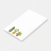 Drie Cute Cactus in Flower Pots Illustration Post-it® Notes (Schuin)
