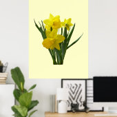 Drie Daffodils Permanent Guard Poster (Thuiskantoor)