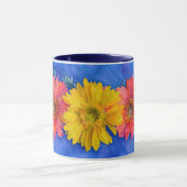 Drie Daisy Flowers Art Mok Cup (Midden)