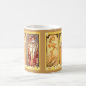 Drie dames van Alphonse Mucha Koffiemok (Center)