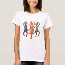 Drie dansende katten t-shirt