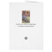 Drie danseressen van Edgar Degas (Achterkant)