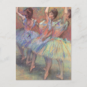 Drie danseressen van Edgar Degas, Kunst van het ba Briefkaart
