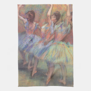 Drie danseressen van Edgar Degas, Kunst van het ba Theedoek