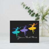 Drie dansers briefkaart (Staand voorkant)