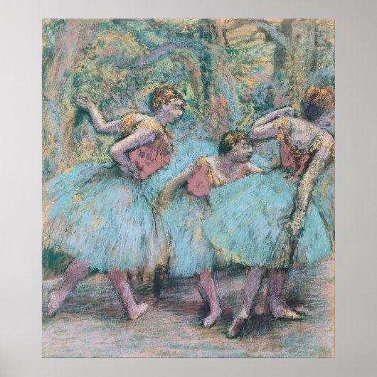 Drie dansers Edgar Degas Poster (Voorkant)