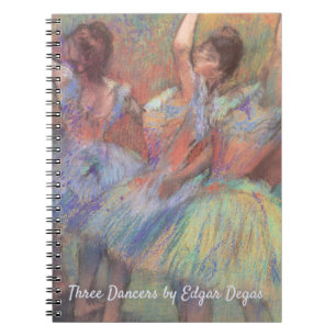 Drie dansers van Edgar Degas, balletkunst Notitieboek