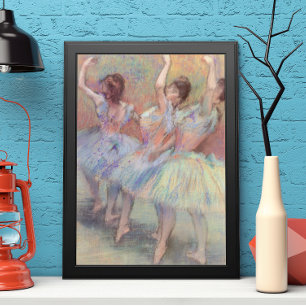 Drie dansers van Edgar Degas, balletkunst Poster