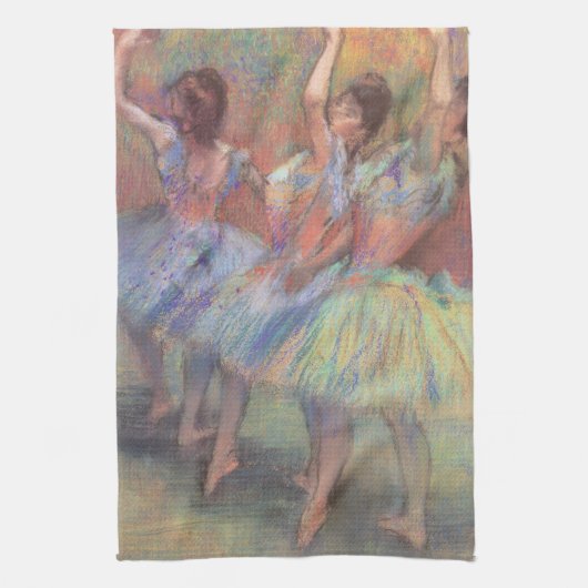 Drie dansers van Edgar Degas,  balletkunst Theedoek (Verticaal)